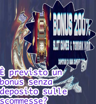 Bonus senza deposito immediato slot
