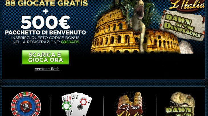 88 Giocate Gratis + Bonus fino a 500 Euro!